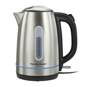 Hamilton Beach 1.7L Stainless Steel Cord Free Water Tea Electric Kettle NEW